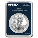 2020 1 oz Silver American Eagle (MintDirect® Single) 2020 1 oz Silver American Eagle (MintDirect® Single)